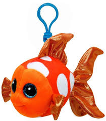 LLAVERO TY SAMI ORANGE FISH 12 CM