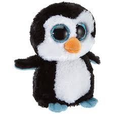 PELUCHE TY PENGUIN  ( negro) 15 CM