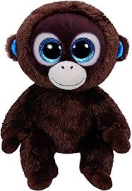 PELUCHE TY MONKEY ( oscuro )15 CM