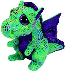 PELUCHE TY BABIES CINDER-GREEN DRAGON  15 CM