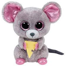 PELUCHE TY SQUEAKER MOUSE  15 CM