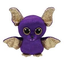 PELUCHE TY COUNT PURPLE BAT  15 CM