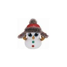 PELUCHE TY BUTTONS SNOWMAN  15 CM