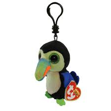 LLAVERO TY BEAKS - TOUCAN  10 CM