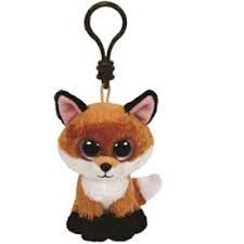 LLAVERO TY SLICK BROWN FOX 10 CM