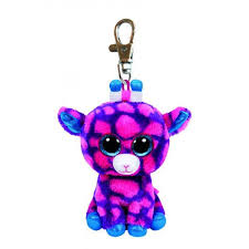 LLAVERO TY PINK GIRAFE  10 CM