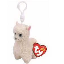 LLAVERO TY LILY CREAM LLAMA 10 CM