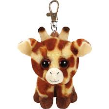 LLAVERO TY PEACHES GIRAFFE  10 CM