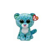 PELUCHE TY LEONA GREEN LEOPARD 15 CM