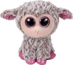 PELUCHE TY DIXIE GREY LAMB  15 CM