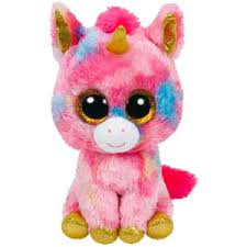 PELUCHE TY BLITZ BLUE UNICORN  15 CM