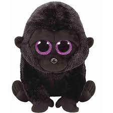 PELUCHE TY GEORGE BLACK GORILA  15 CM