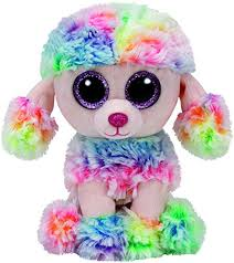 PELUCHE TY RAINBOW MULT POODLE 15 CM