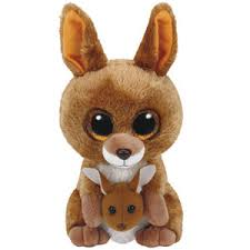 PELUCHE TY KIPPER BROWN KANGAR  15 CM