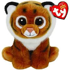 PELUCHE TY BOOM BOOM BROWN TIGER  15 CM