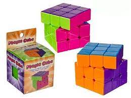 CUBO TIPO RUBICK LISO EN CAJA 3X3X3 61/66616  6Cm 