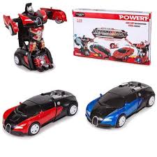 COCHE METAL TRANSFORMER BUGATI 