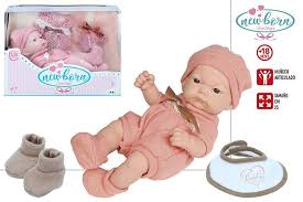 BEBE NEWBORN  TUMBADO BABERO ( 25 Cm )