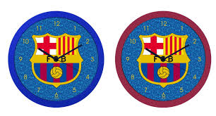 RELOJ FCB PARED 30 CMS