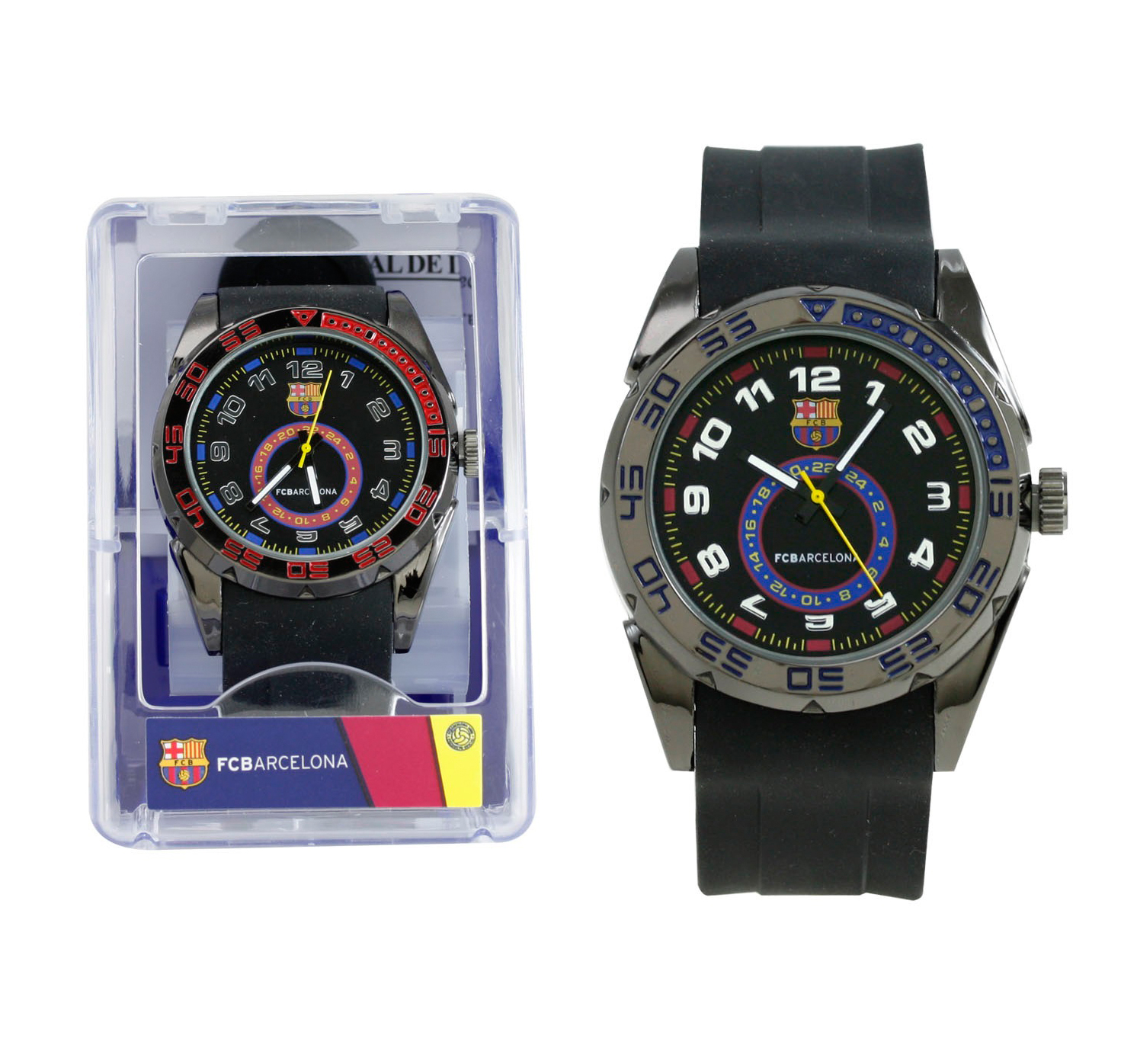 RELOJ PULSERA FCB ESFERA NEGRA