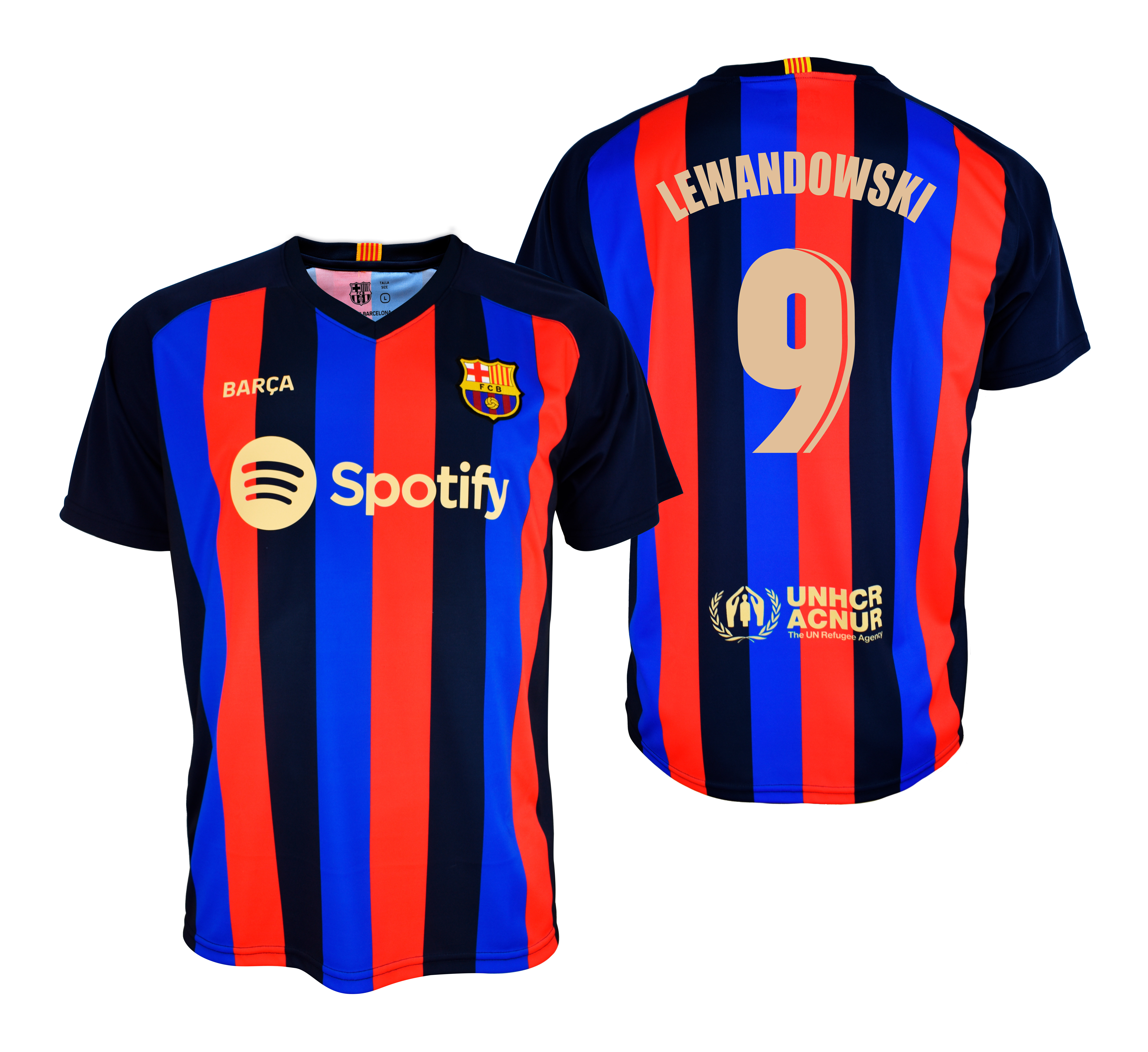 CAMISETA 22-23  FCB 1º EQ LEWAMDOWSKI    T-XXL