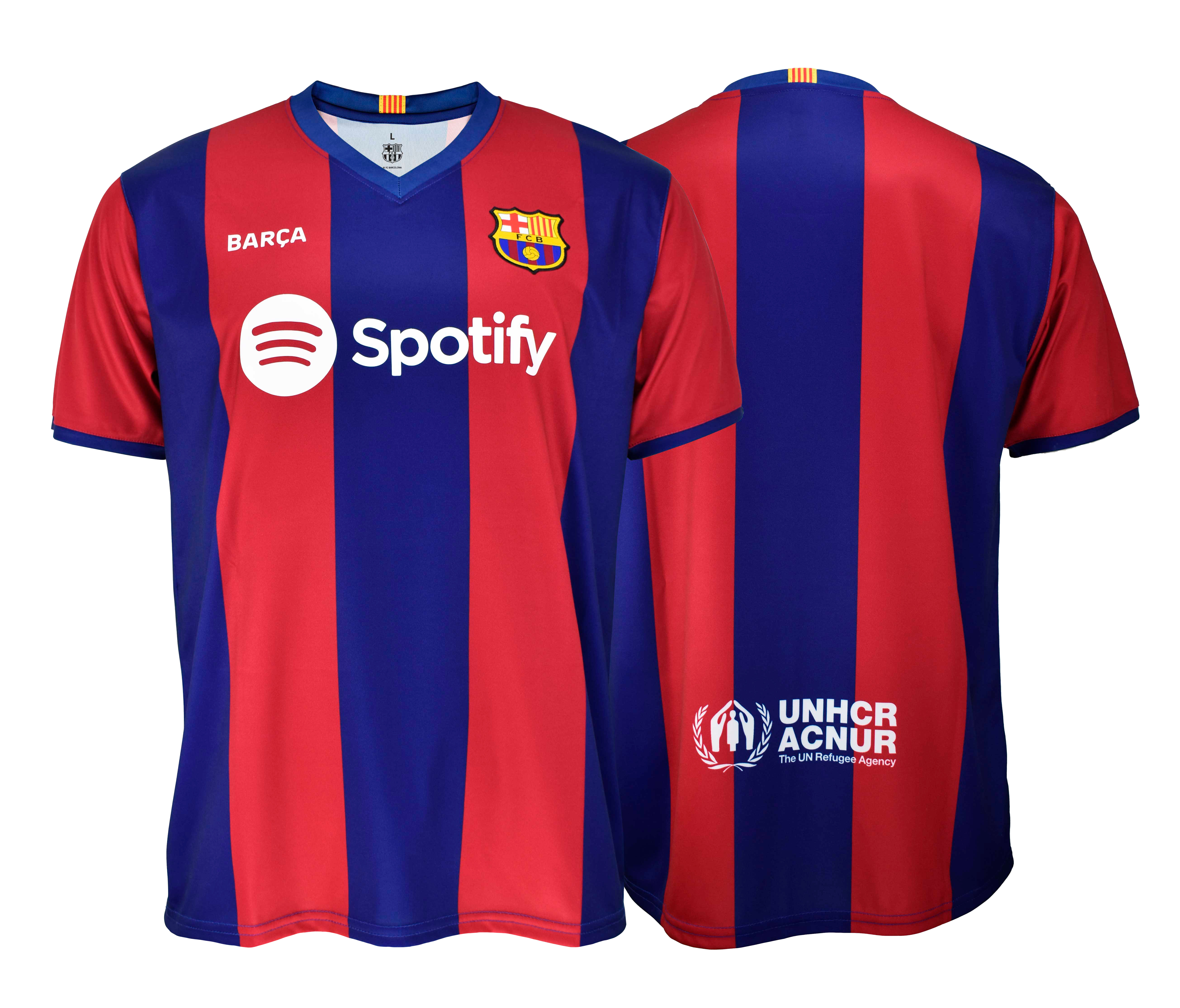 CAMISETA 23-24  FCB 1º EQ LISA   T-S