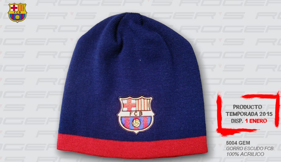 GORRO LANA  F.C.B. ESCUDO ( no s ) ( ***)