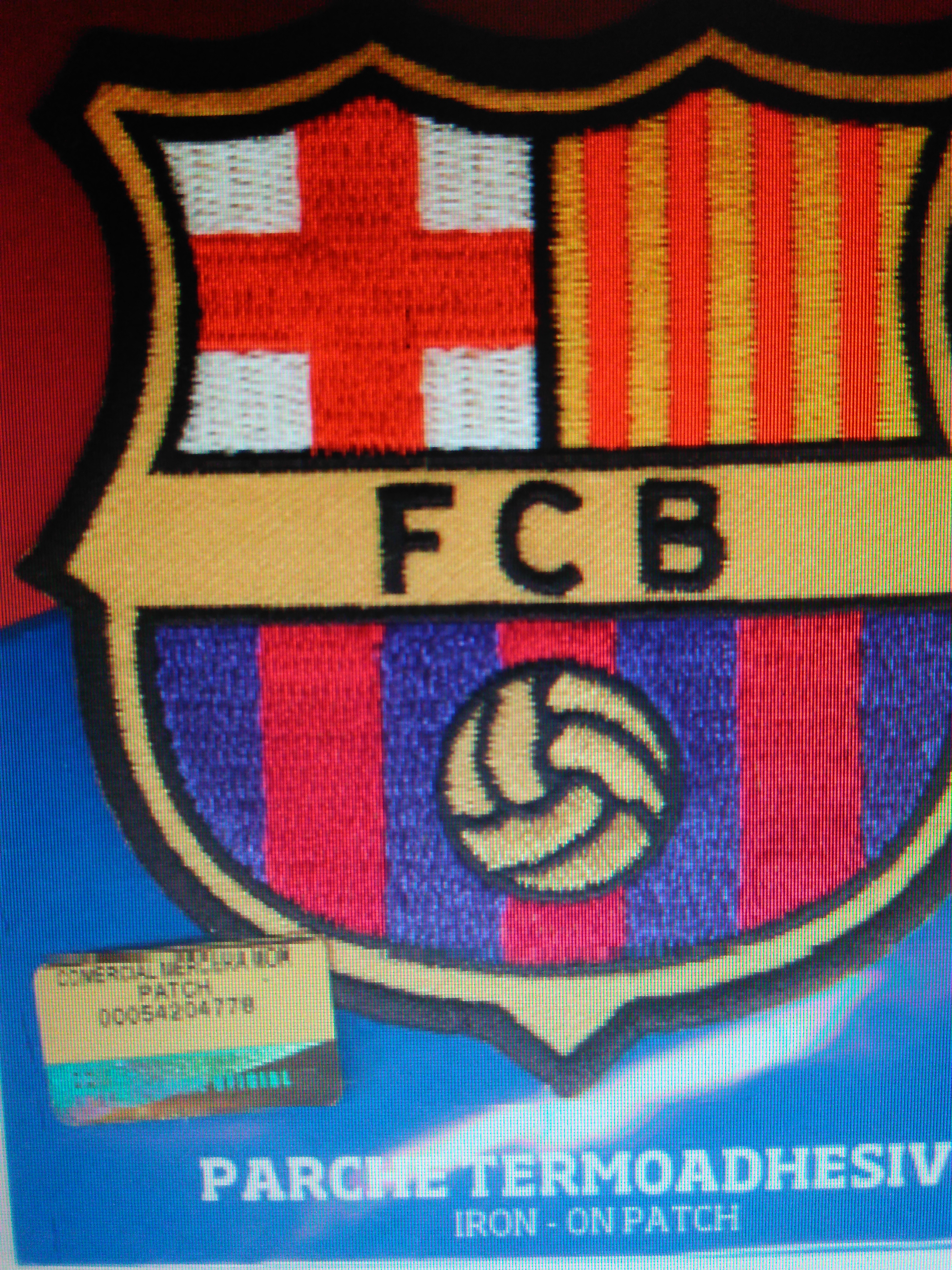 ESCUDO BORDADO GRANDE FCB 3333