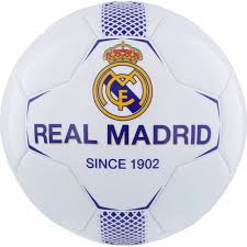 BALON GRANDE R.M. BLANCO FRANJA AZUL Nº5  RM7BG1