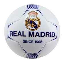 BALON MINI  R.M. BLANCO FRANJA  AZUL    RM 7BP1