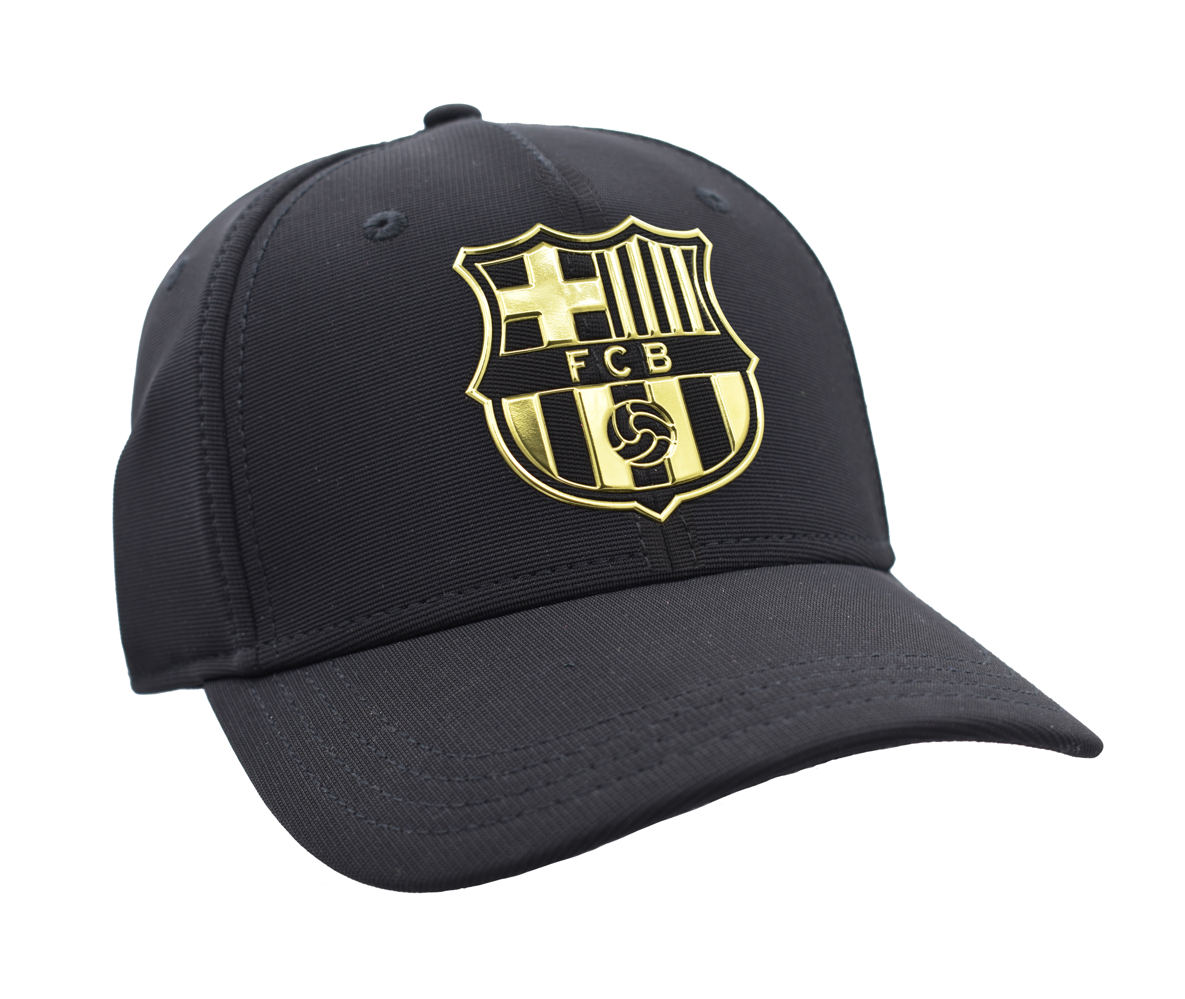 GORRA  FCB BLACK   ADU( 22-23 ) ( ESCUDO DORADO ) 