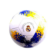 BALON MINI R.M.BLANCO PIXELA  AZUL-AMARILLORM7BP60