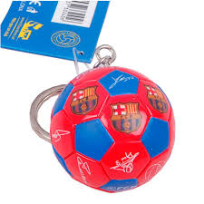 LLAVERO FCB BALON BLAUGRANA FIRMAS ( B7050.1 )