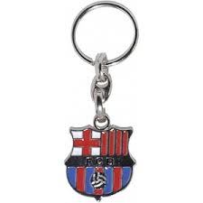 LLAVERO FCB ESCUDO PLATEADO  B6005