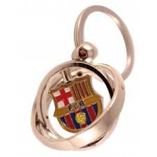 LLAVERO FCB DOBLE GIRO ESCUDO