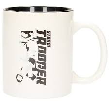 STORMTROOPER PERFIL TAZA BLANCA NEGRA STAR WARS