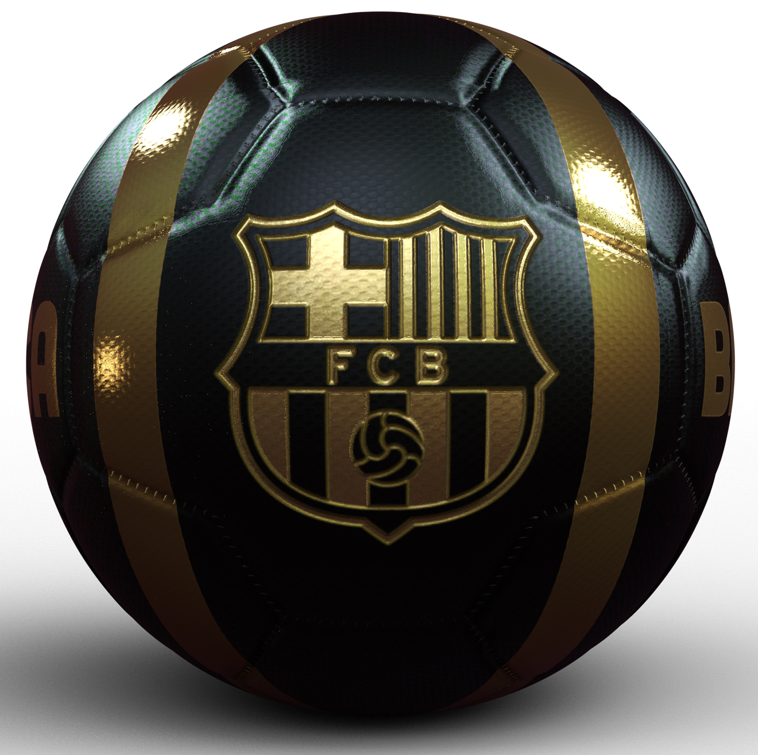 BALON GRANDE FCB NEGRO DORADO  ( BB1036 ) 24-25