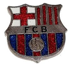 IMAN FCB ESCUDO PLATA  PURPURINA