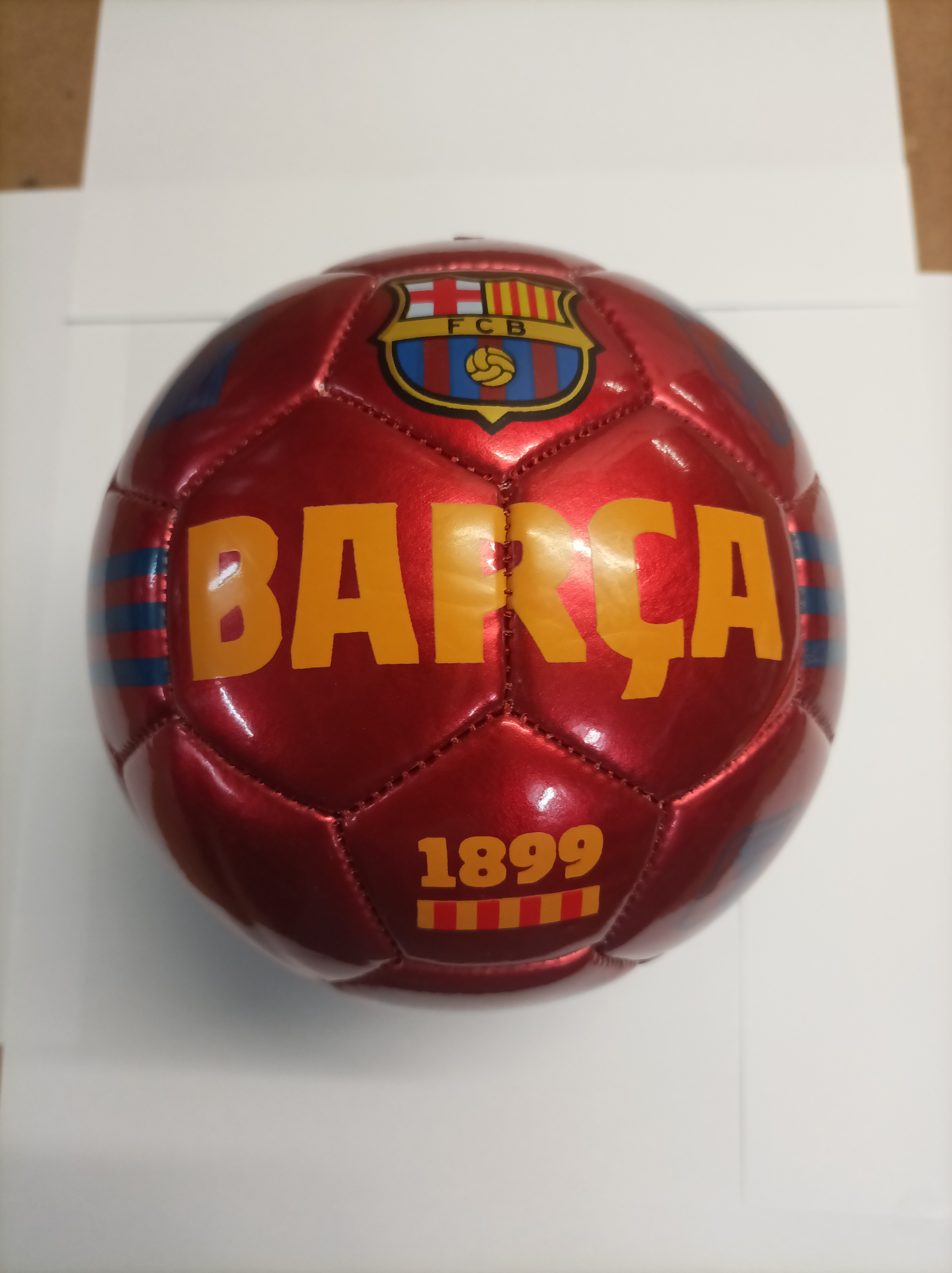 BALON MINI FCB LINEAS ROJO    24-25   BB1029