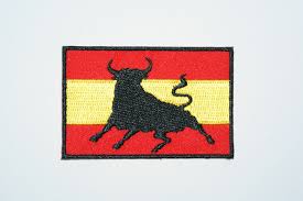 ESCUDO BORDADO BANDERA ESPAÑA TORO 962