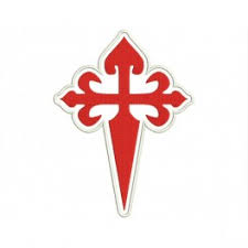 ESCUDO BORDADO CRUZ  DE SANTIAGO