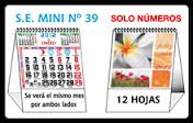 CALENDARI / O MENSUAL ESPIRAL MINI