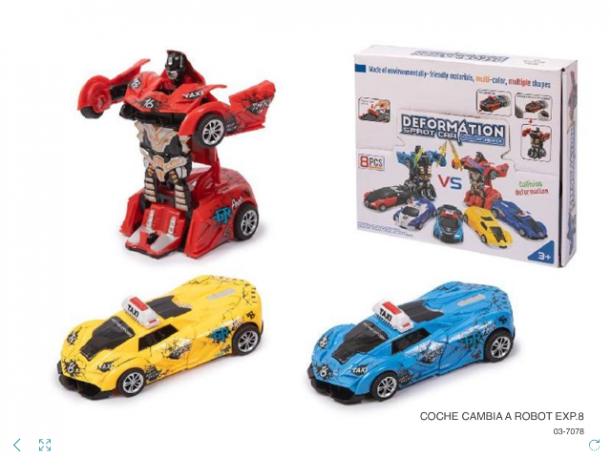 COCHE TRANSFORM COLOR TAXI/POLIC AB-CHO X8 03/7078