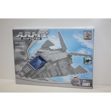 CONSTRUCCION TIPO LEGO AVION ARMY 259 PZAS 40759